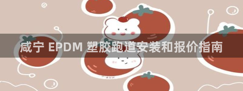 凯时国际app首页登录：咸宁 EPDM 塑胶跑道安装和报价指南