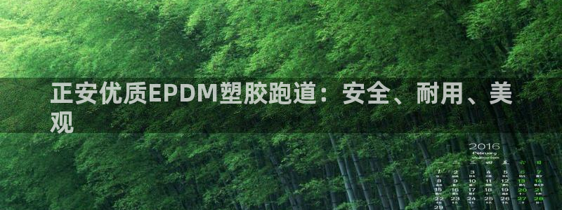 尊龙新版官网网页版：正安优质EPDM塑胶跑道：安全、耐用、美